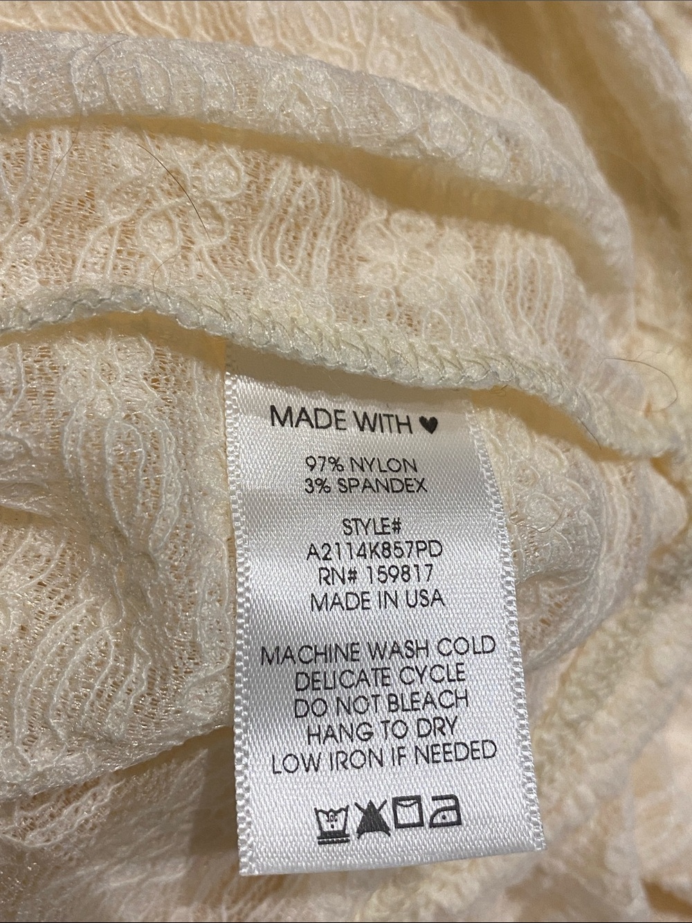 Arula Laura Lace Floral Crop Tee Ivory NWT 3X - Picture 4 of 5